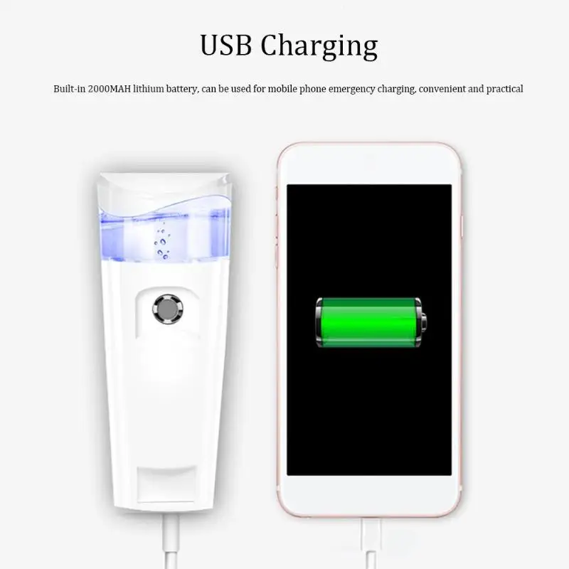 USB миниатюрный опрыскиватель для лица паровой увлажнитель лица холодный спрей устройство красоты