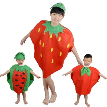 

Children Kids Children's Day Cartoon Fruit watermelon/Strawberry/apple Halloween Party Costumes Cosplay Clothes for Boy Girl