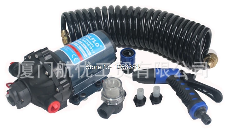 12 В dc водяной насос 60psi 4.1bar 5.5GPM 20.8LPM sailflo промывочный насос Комплект для домашнего сада/RV/стол/boatmarine/автомойка