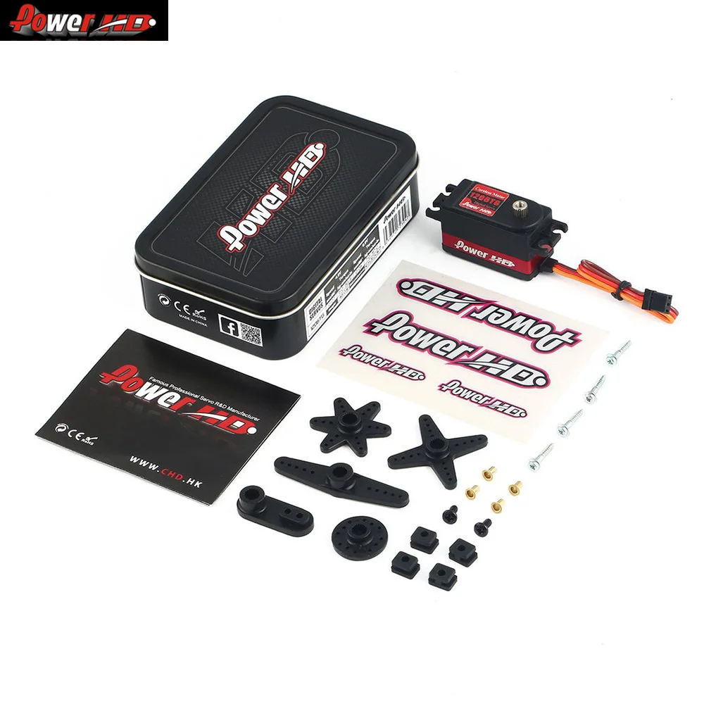 

POWER HD 1206TG Aluminum Metal Gear Digital Servo with 7kg High Torque for RC Car Robot Airplane Fixed Wing Aircraft Drone