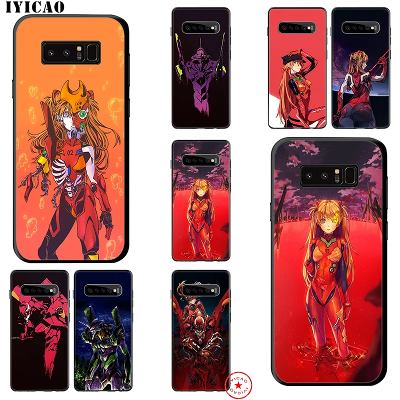 IYICAO Genesis Evangelion Anime Soft Case for Samsung Galaxy S10e S10 S9 S8 Note 8 9 10 Plus S6 S7 Edge TPU |