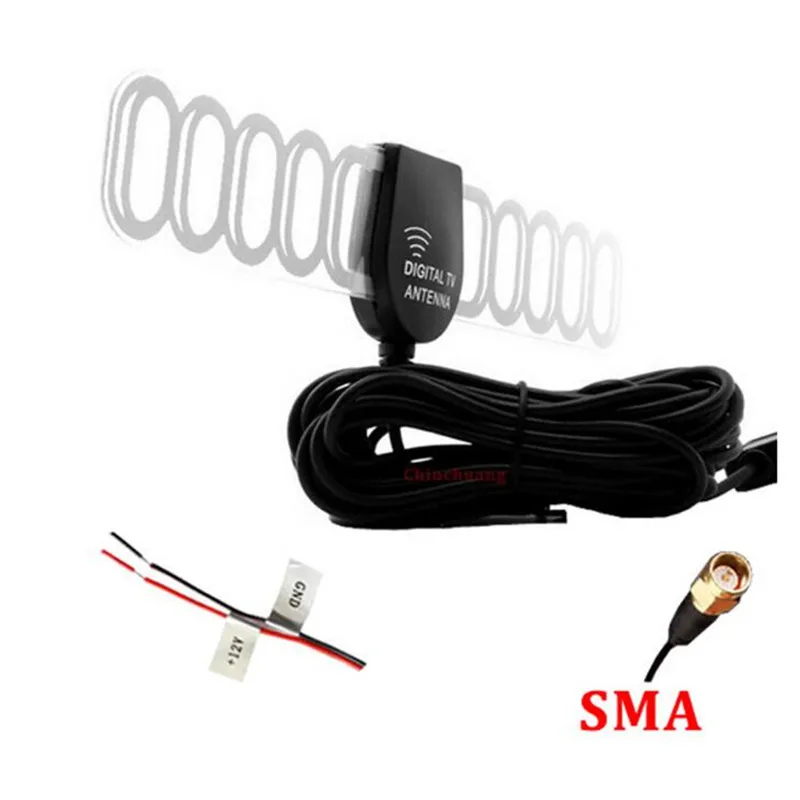DTMB DVB-T ATSC ISDB آنتن اتومبیل شیشه داخلی اتومبیل رادیو آنتن تلویزیون دیجیتال فیلم ماشین آنتن برای لوازم جانبی تعویض قطعات خودرو 5 -