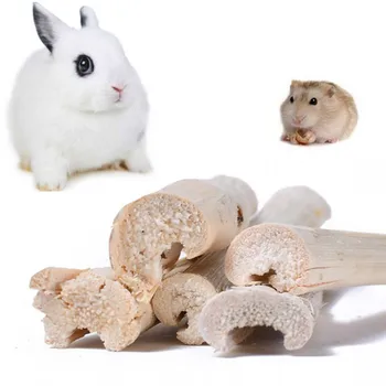 

5 Pcs/lot Small Pets Natural Sweet Bamboos Chew Toys Healthy Snacks For Rabbits Guinea Pigs Chinchilla Squirrel