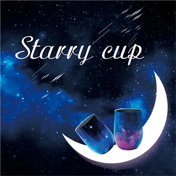 

Starry Cup Romantic Thermos Office/Home 304 Shining Lover Cups Big Belly Cup Teenager Winter Students Gift Hot Water Thermal Mug