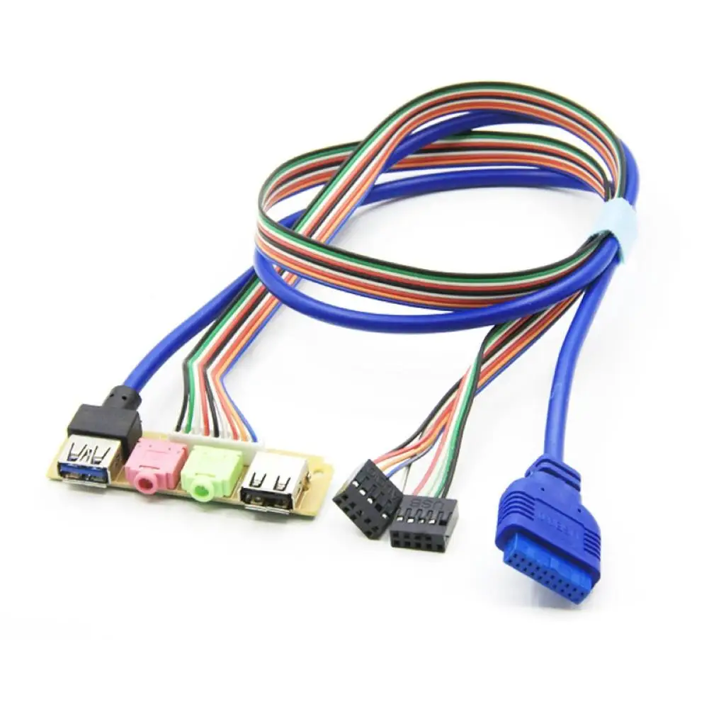 70 см Передняя панель для чехла USB3.0 + USB2.0 HD аудио разъем ввода/вывода плата