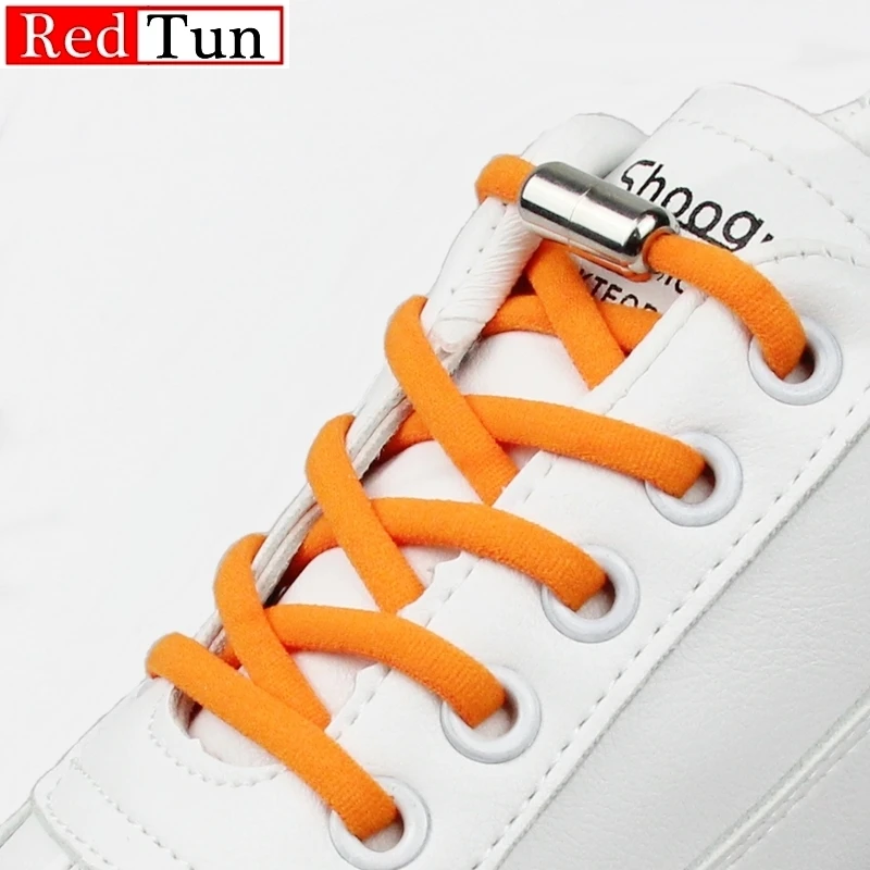 

1Pair Elastic No Tie Shoelaces Semicircle For Kids and Adult Sneakers Shoelace Quick Lazy Metal Lock Laces Shoe Strings