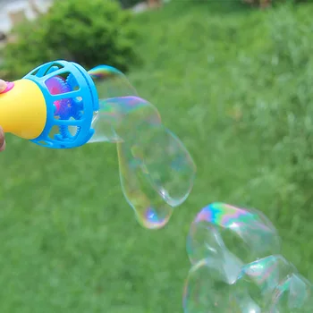 

Summer Funny Magic Bubble Blower Machine Electric Automatic Bubble Maker Gun with Mini Fan Kids Outdoor Toys Bubbles Kids Toy