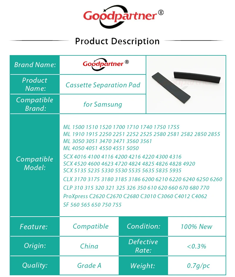 Samsung JC73-00140A 100X JC97-01931A JC67-00605A JC63-01669A JC61-00580A JC61-03344A ML1710