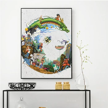 

Home Wall Art Anime Character Picture HD Prints Poster Modern Canvas Painting For Baby Bedroom Living Room Decor For Gift Framed