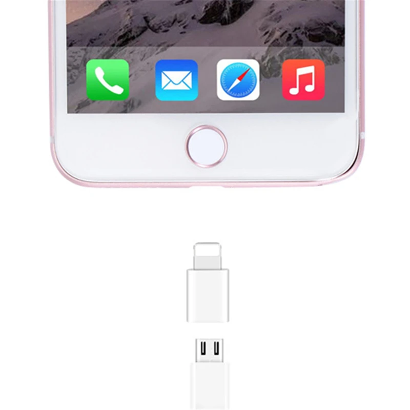 2 шт. разъем Micro USB Женский до 8 Pin Мужской зарядный адаптер кабельного штекера конвертер для i5 5S SE 6 6S 7 8 Plus X конвертер
