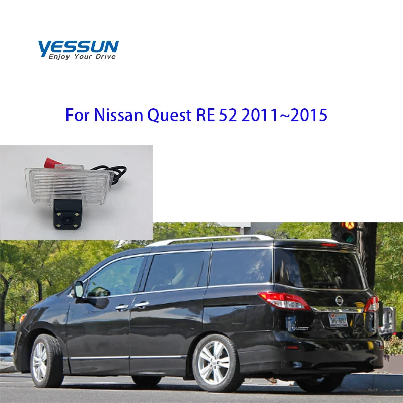 Yessun камера заднего вида для Nissan Quest RE 52 2011 ~ 2015 автомобильный CCD светодиодный
