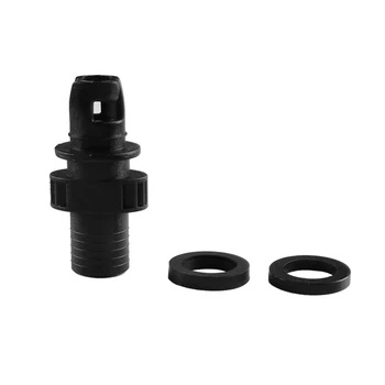 

High Strength Rowing Black Inflatable Air Pump Professional Hose Adapter Boats Accessories Eco Friendly Water Sports Easy Use