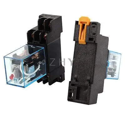 

6 x AC 110V/120V 5A Coil DPDT 8Pins Red Light General Purpose Power Relay w Base