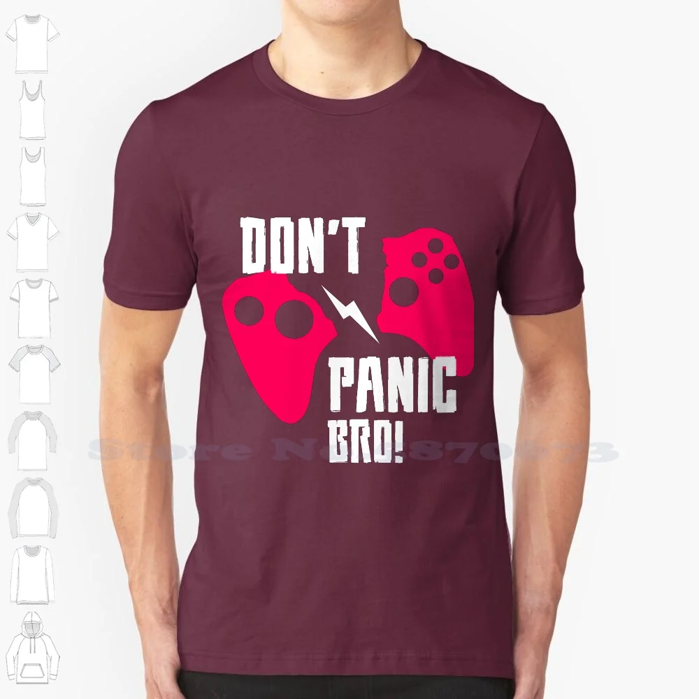 Don't Panic Bro под заказ Забавный Горячая Распродажа футболка с надписью братика и
