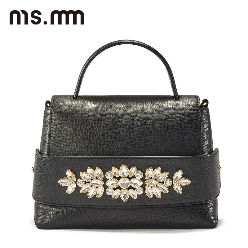 Ms. MM сумка из натуральной кожи с кристаллами роскошные сумки женские сумки дизайнерские алмазные сумки через плечо для женщин сумка на плечо