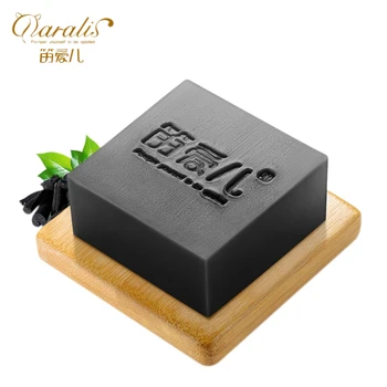 

Daralis Bamboo Charcoal Handmade Soap Black Face Soap Oil Control Shrink Pore Cleansing Soap Facial Skin Care Makeup Beauty