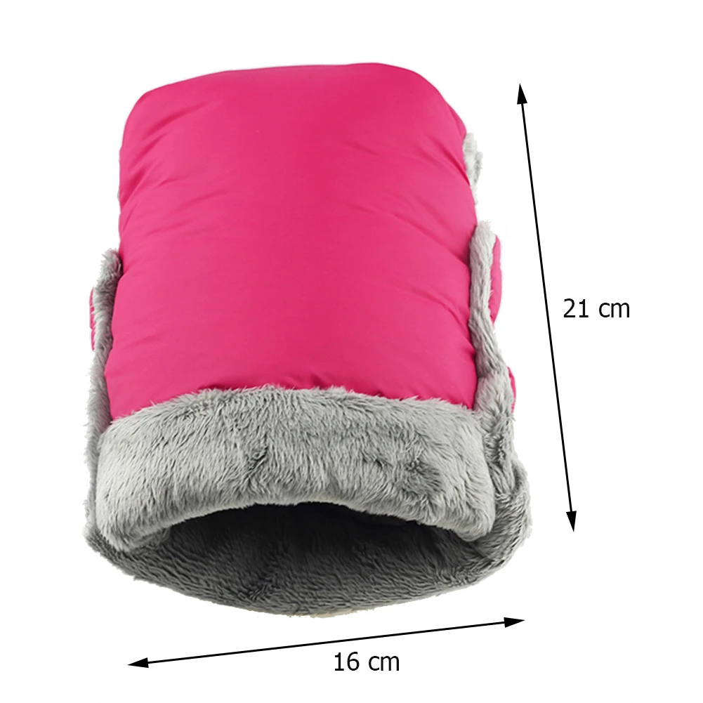 2pcs Winter Warm Stroller Gloves Soft Waterproof Mother Hand Muff Windproof Pram Mitten Clutch Cart Baby Stroller Accessories baby stroller accessories bag