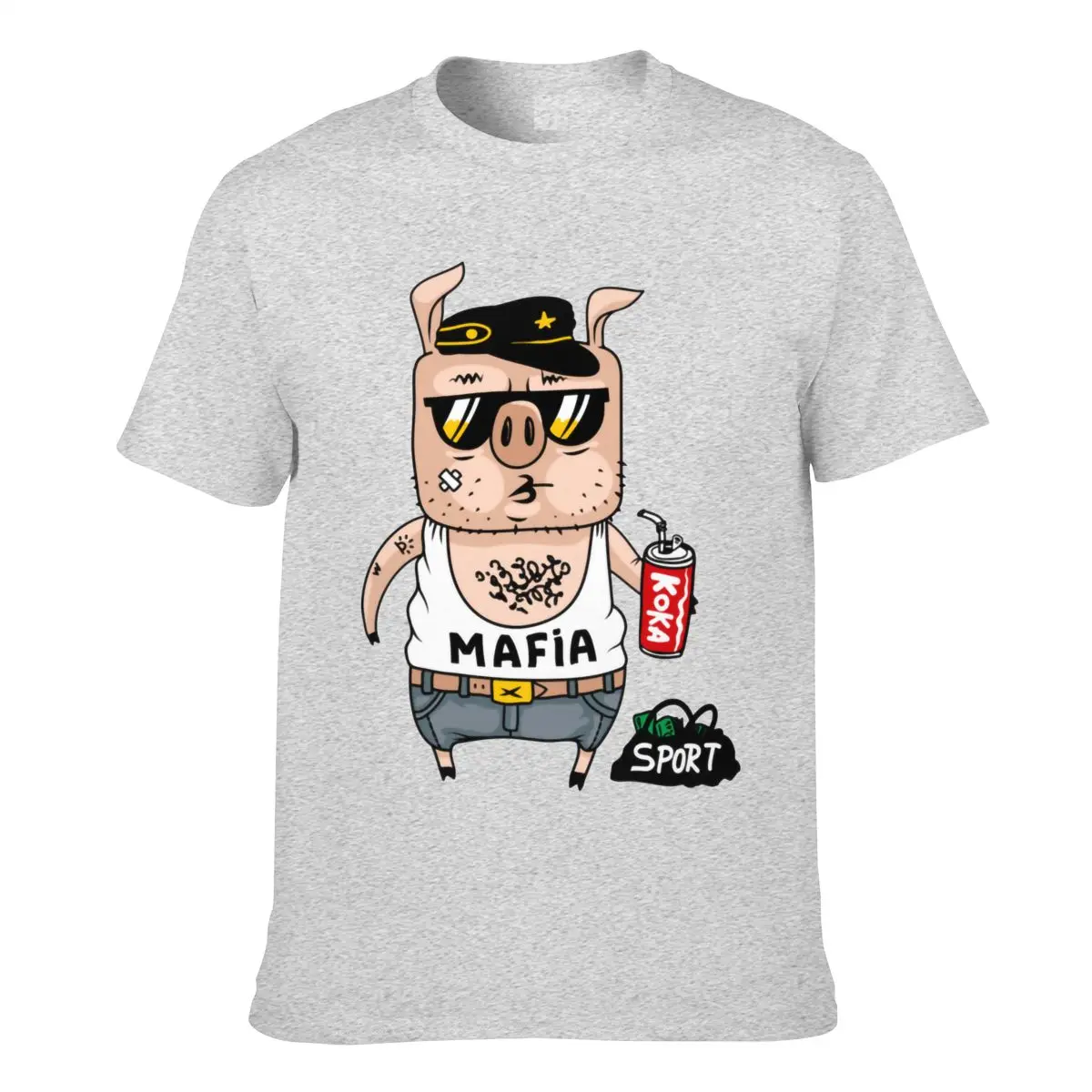 

Brand New Cartoon T Shirt For Student Youth Tshirt Summer Fashion Luxury Tee Shirts Russian Mafia Gang T-Shirt DJ Anime