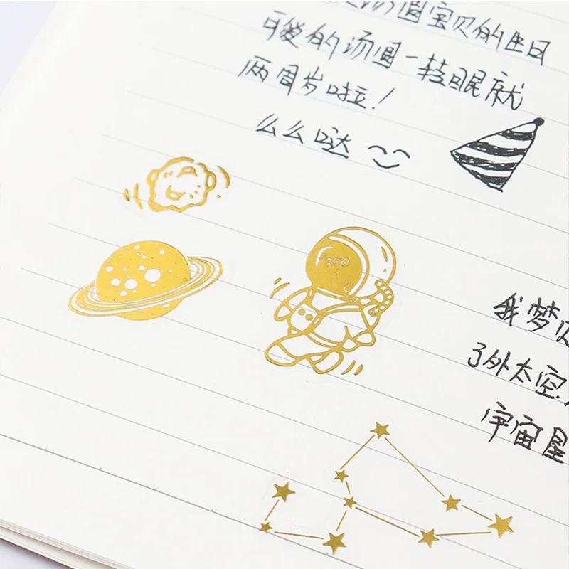 Милый дневник декоративные наклейки DIY Kawaii старинные планеты цветок Скрапбукинг