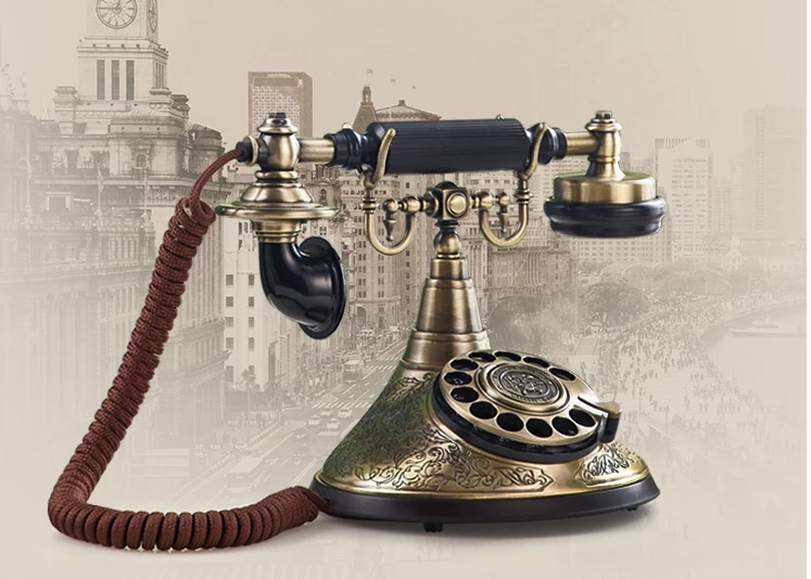 Европейский классический 1910 античный телефон винтажный Модный Роскошный с