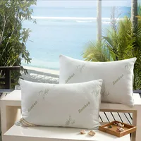 1Pc 60x40cm Bamboo Fiber Pillow Health Care Comfortable Bed Pillows for Sleep Support Neck Fatigue Relief 0.7kg Elastic Pillow 2