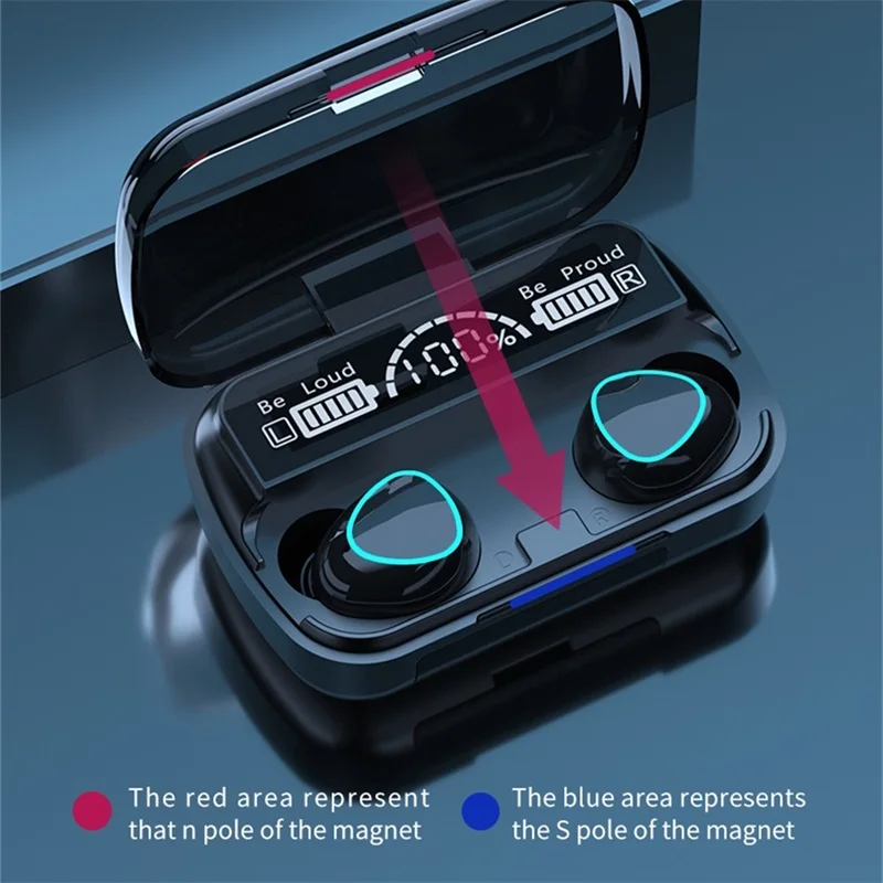 Fone de Ouvido Carregamento sem Fio Esportes à Prova Fones com Microfone Novo Bluetooth Caixa 9d Estéreo Dwaterproof Água 5.1 2200mah - Image 3