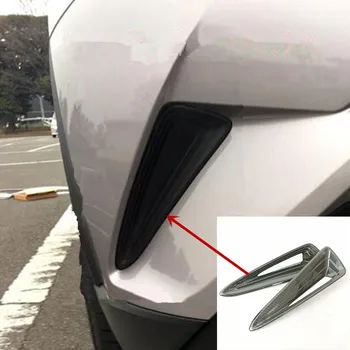 

Applicable to 2017 CHR-ABS black carbon fiber Front fog light eyebrows