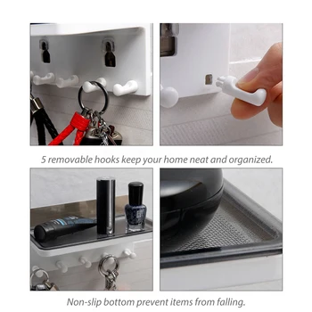 

Multifunction Wall Mounted Storage Shelf with Hooks Towel Bar Bathroom Rack Hook Up Waterproof Kitchen Storage Floating Shelves