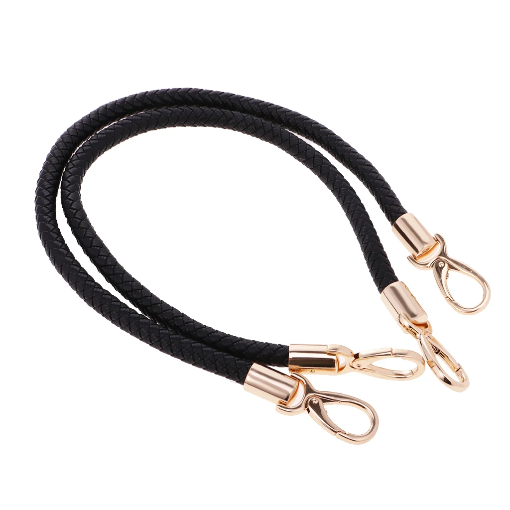 Pair DIY Shoulder Bag Replacement Handle Braided Rope Handbag Strap 60cm