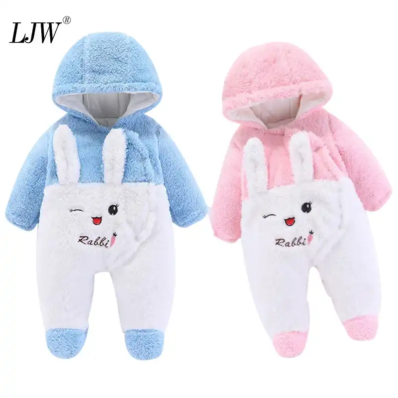 baby girl winter rompers