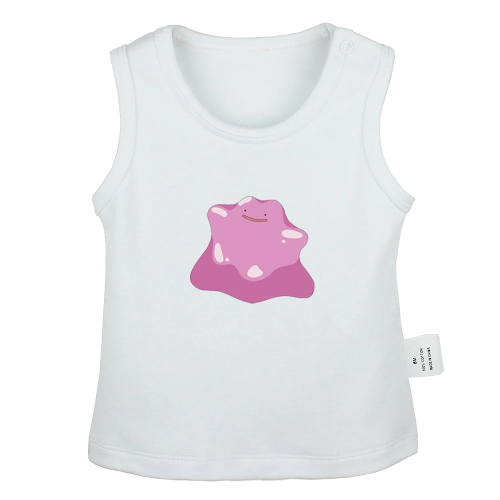 JbBabyYV946W Мультфильм Покемон Togepi Jigglypuff Chansey Ditto Gengar Lickitung новорожденных детские майки футболки для малышей жилет без рукавов Одежда для младенцев - Цвет: JbBabyYV946W