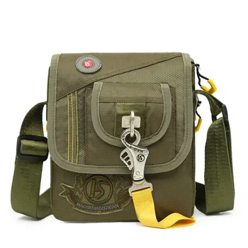 

New Trend Men's Shoulder Messenger Bag Fashion Casual Male Outdoor Sports Small Square Bag Oxford Cloth Waterproof Travel Bag