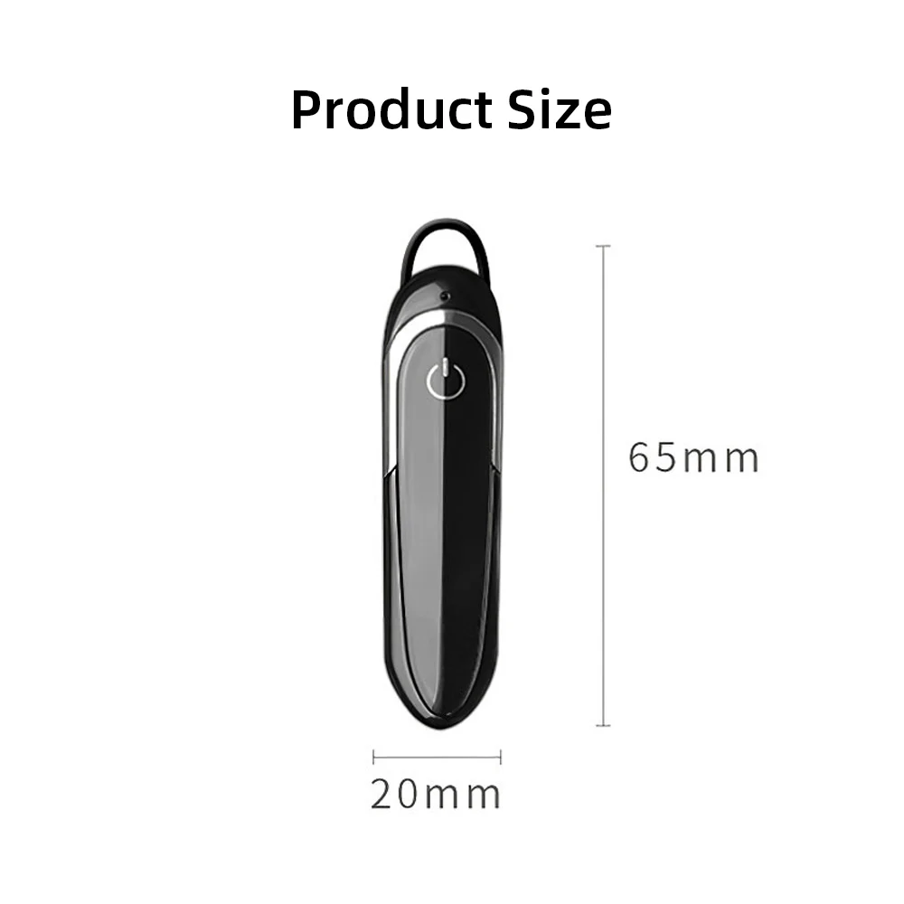 Single Wireless Headsets Bluetooth V5 0 HD Stereo Music Earphone Sports Earbuds With Mic For iPhone XS Max Samsung S7 Portable