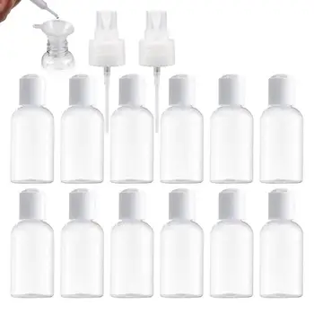 

12 pack transparent travel bottle for empty travel container bottle (30ml) for shampoo, conditioner, lotion, toiletries