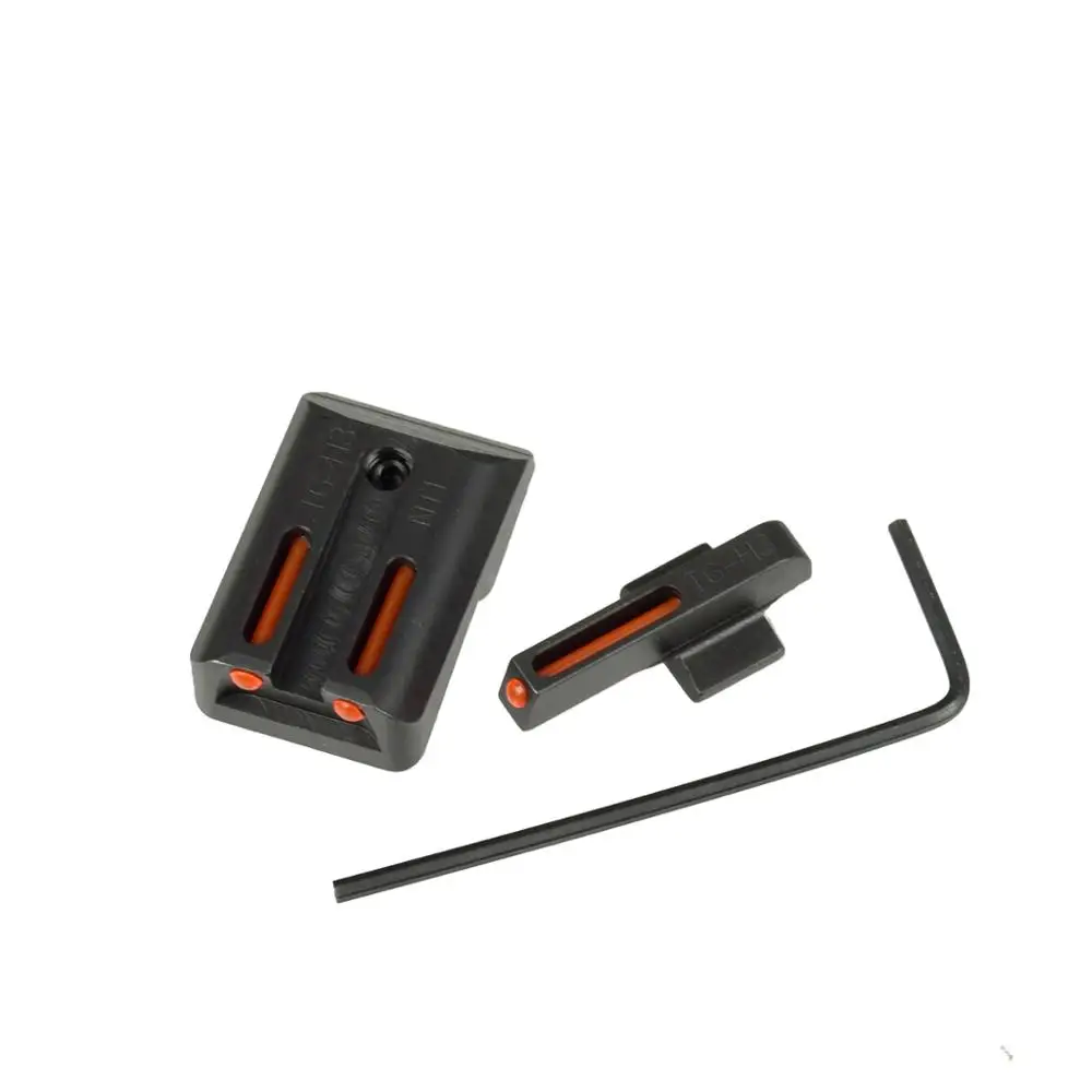 Goedkoop Colt 1911 Glasvezel Voor Achter Sight Set Rood Groen Sight voor CUT. 270. 450 Pistool M1911