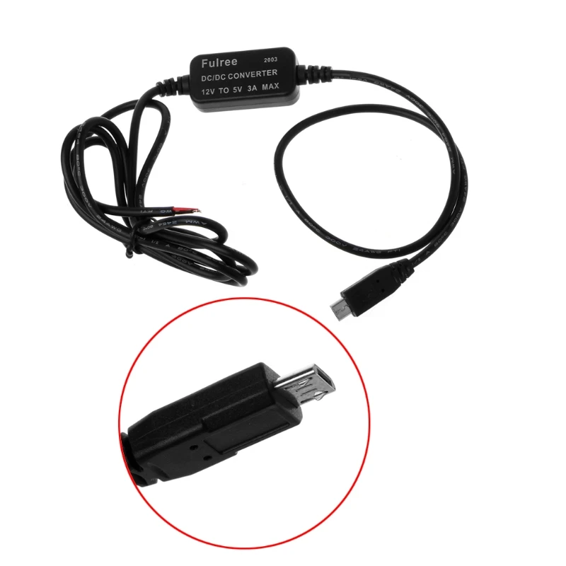 Автомобильный Зарядное устройство Micro USB Выход от 12 В до 5 В пост 3A Питание конвертер для можно крепить любые приспособления: PDA DVR видеокамера премиум качества