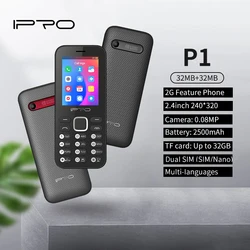 Telefon телефон IPRO P1 Original Cellphones Unlocked Big Battery 2500mAh Large LED Torch Portable Features Phone 2G GSM Cheap
