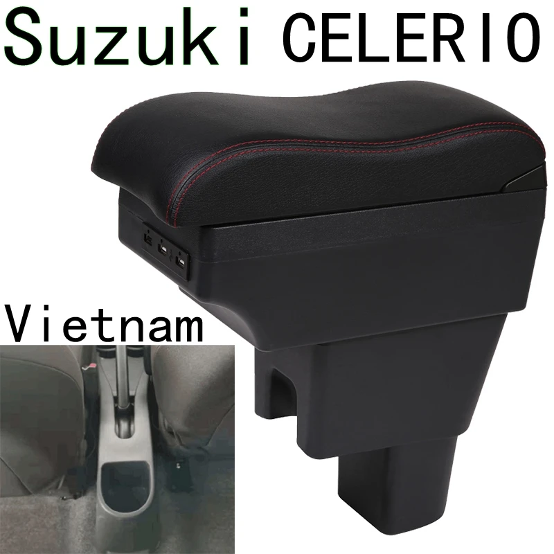 

Suzuki CELERIO Car armrest box Suzuki Central storage box modification CELERIO chargeable With USB
