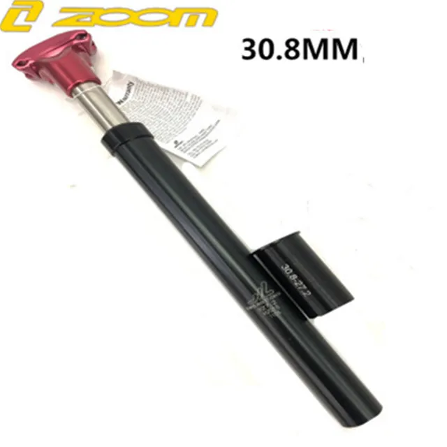 Red black 30.8mm Подвеска с зумом, подседельный штырь, амортизатор, демпфирующий алюминиевый горный велосипед, подседельный штырь для горного велосипеда, 350 мм, Диаметр 27,2, 28,6, 30,1, 3 - Цвет: Red black 30.8mm