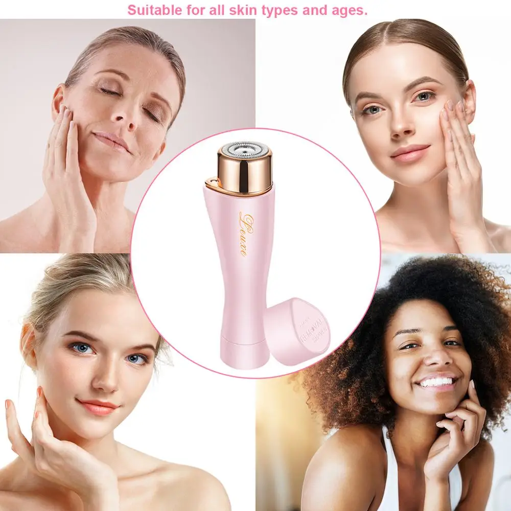 

Laxcare Epilator For Women Portable Hair Removal Painless Flawless Rotary Shaver With Built-in LED Light Depiladora Facial Laser