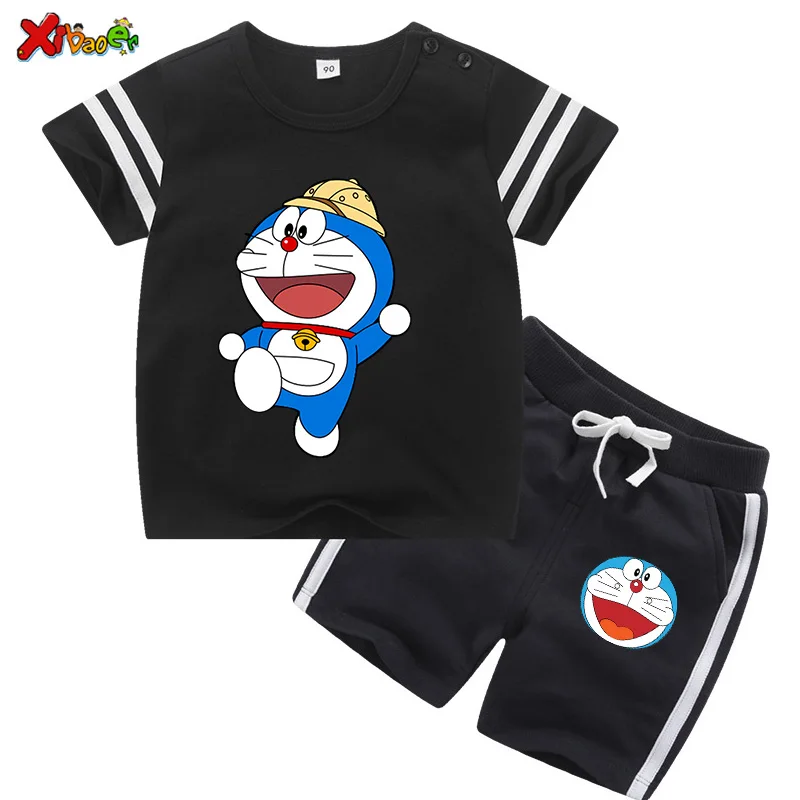 

Boy Clothing Set Sports Casual Toddler Outfits Summer T-shirt+ Shorts Suits Clothes Baby Girls Boys Clothes Cotton Casual Sleeve