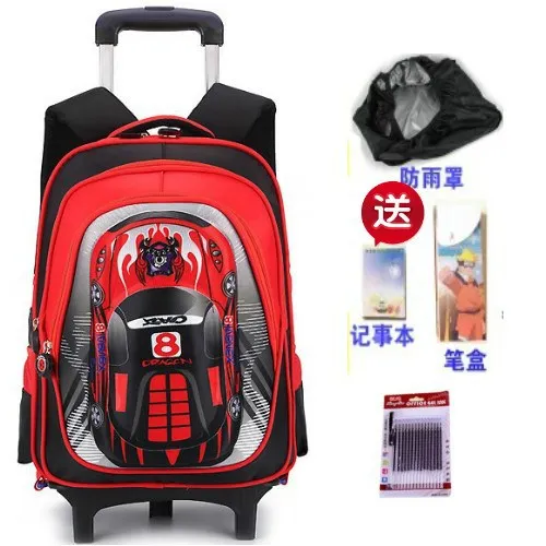 

Young STUDENT'S 1-2-3 Grade 4 Boy Six-Wheeled Climbing Stairs Trolley Bag with Wheels Wheels Three Rounds Hand Towed