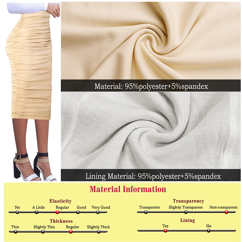 Vfemage Womens Elegant Ruched Ruffle High Waist Leopard Floral Print Slim Casual Work  Party Pencil Midi Mid-calf Skirt  1023