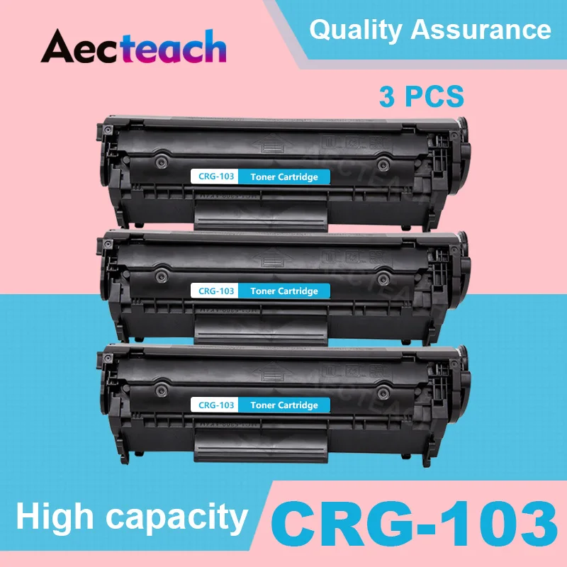 

Aecteach 3 PCS Compatible easy refill CRG-103 CRG-303 CRG-703 for canon lbp-2900/3000 toner cartridge