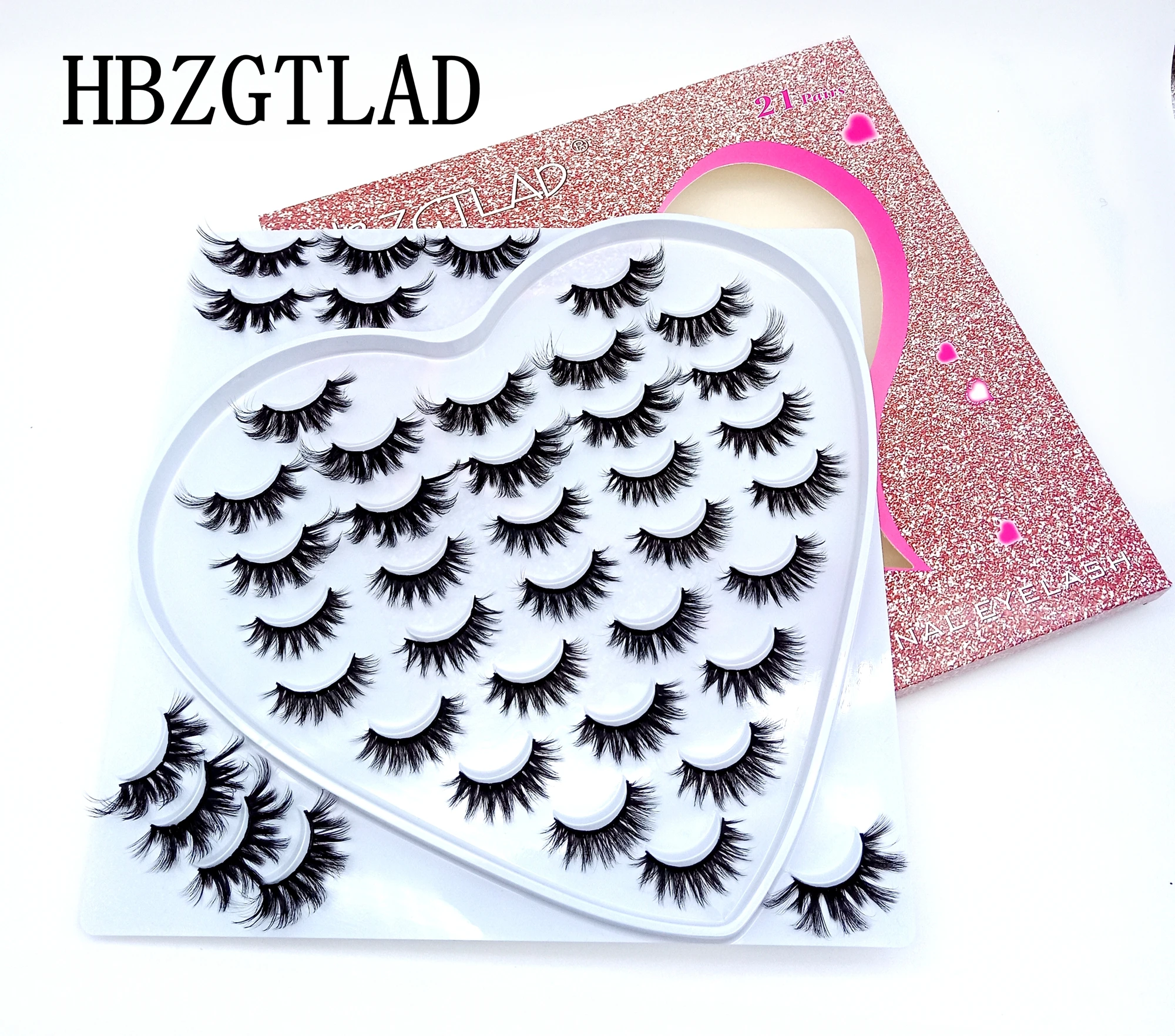

NEW 21 pairs 8-25mm fake Eyelashes 100% Mink Eyelashes Mink Lashes Natural Dramatic Volume Eyelashes Extension False Eyelashes
