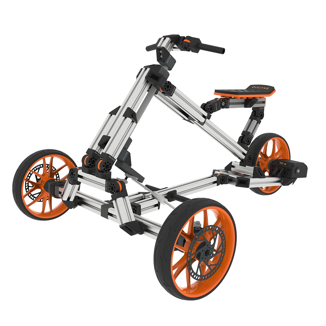 Docyke 10 в 1 гоночный набор креативные DIY поездки сборка электрический велосипед для