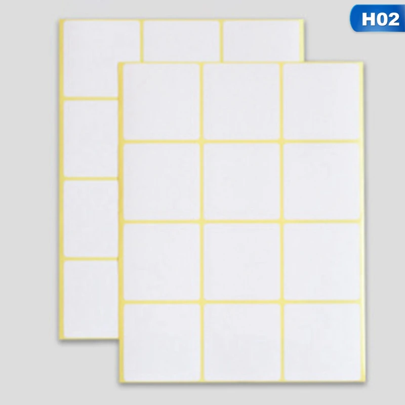 15pcs New White Colour Square Design Student Lab Label / Library Category Sticker White Label Writer Sticker Blank Sticker Label - Цвет: 50x100MM
