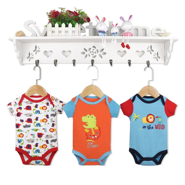 Lion 3pcs set Боди для маленьких мальчиков и девочек, цельнокроеный комплект из 3 предметов, Детская летняя одежда из чистого хлопка с короткими рукавами, одежда для детей 3-12 месяцев - Цвет: Lion 3pcs set