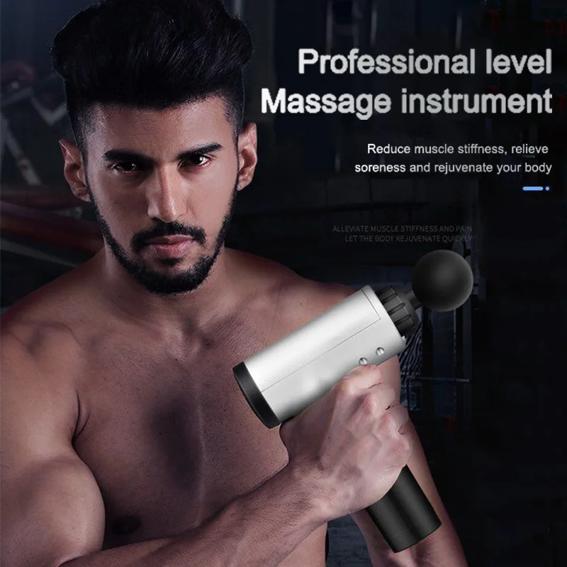 

Muscle Massage Gun Relaxation Massager Vibration Gun Vibration Massage Fitness Equipment Noise Reduction Design Brushless Motor