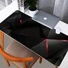 Black Red Geometric Design Customisable Mouse Mat XXL Large Extended Mousepad Gaming Mouse Pad Size Office Decoration Desk Mat